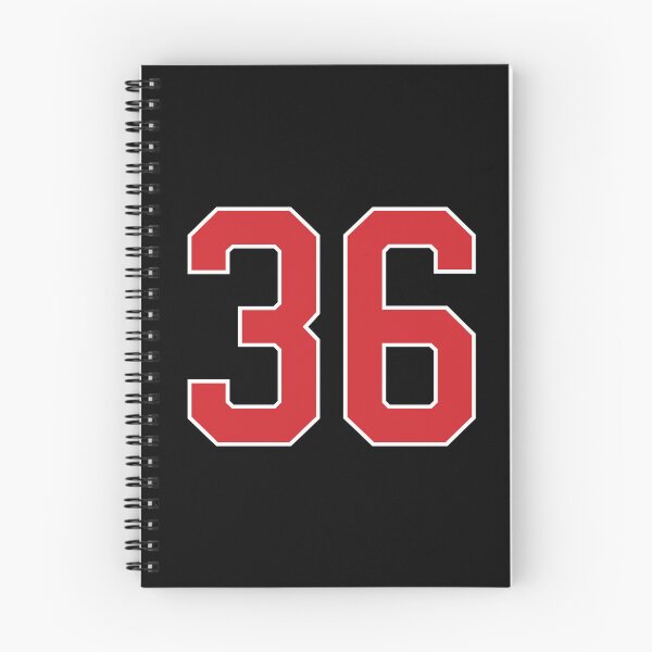 Item preview, Sports Number 36, red black color lucky sport thirty six designed and sold by ArtIsParty.