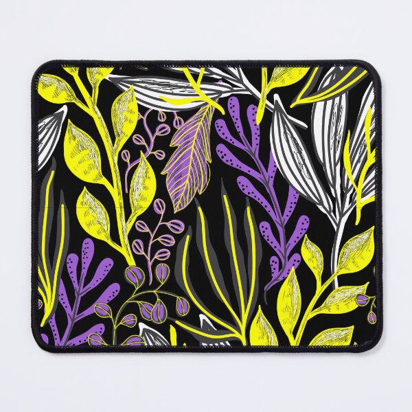 Item preview, Plants Background Non-binary. Nonbinary Pride designed and sold by Subtle Pride Shop.