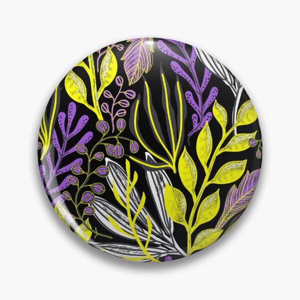 Item preview, Plants Background Non-binary. Nonbinary Pride designed and sold by Subtle Pride Shop.
