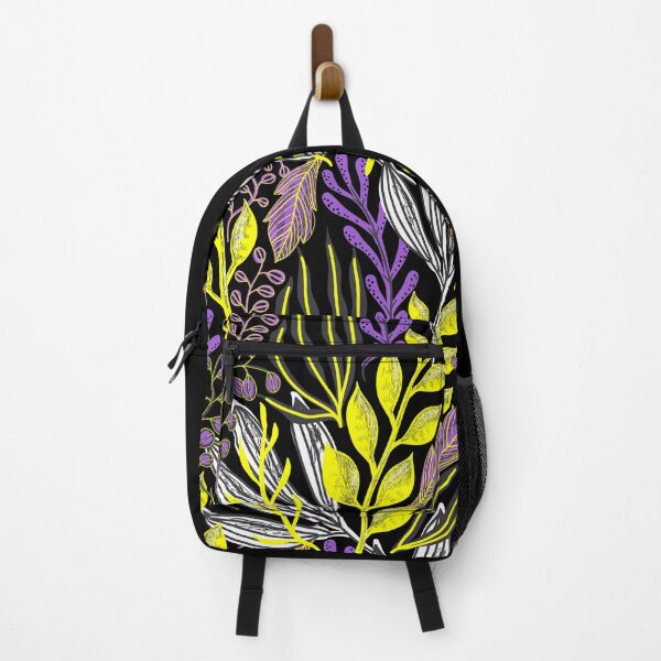 Item preview, Plants Background Non-binary. Nonbinary Pride designed and sold by Subtle Pride Shop.