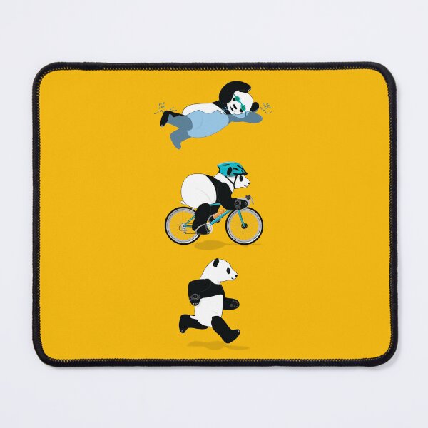 Item preview, Triathlon Panda - Yellow designed and sold by grumpyteds.
