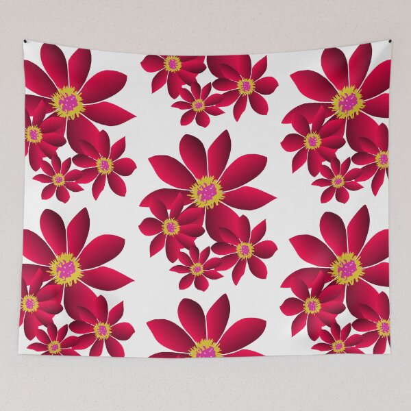 Item preview, Flower, pink, red, blossoms, floral, tendril, flower meadow, flowery designed and sold by rhnaturestyles.