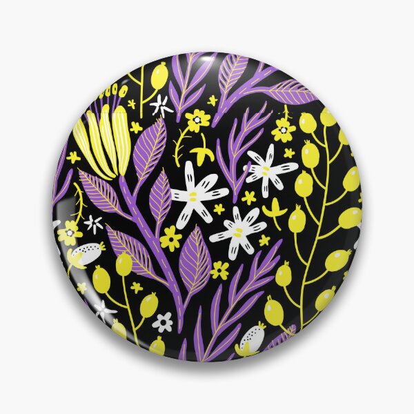 Item preview, Plants Background Non-binary. Nonbinary Pride designed and sold by Subtle Pride Shop.