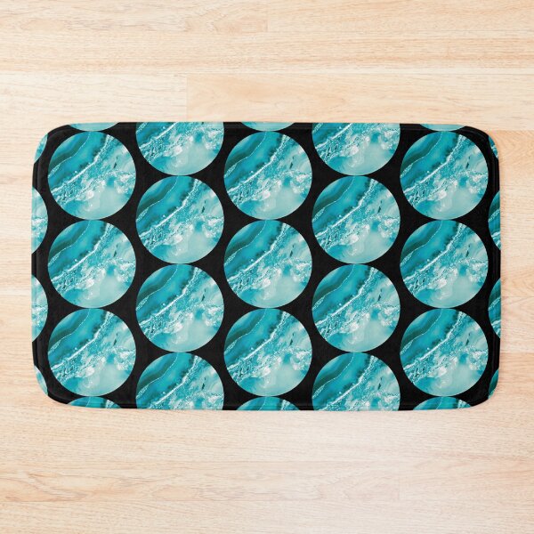 Item preview, Aqua And Teal Agate Geode Slice designed and sold by Lucky-Town-Art.