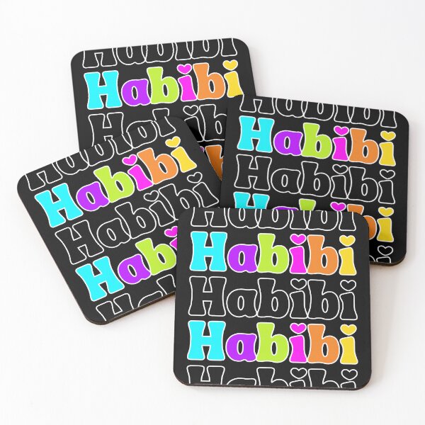 Item preview, Habibi rainbow colors and hearts designed and sold by Emily Roberts.
