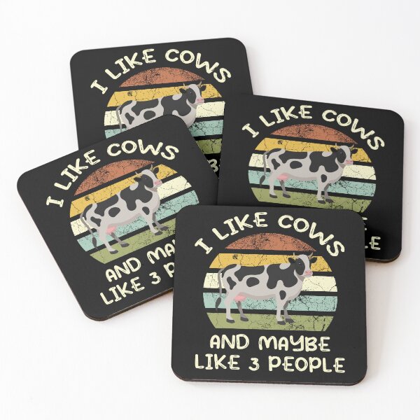 Item preview, I Like Cows and Maybe Like 3 People,Funny Farm Farmers Retro Women Men  designed and sold by pedrored369.