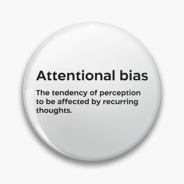 Item preview, Attentional bias black designed and sold by EdimQuotes.