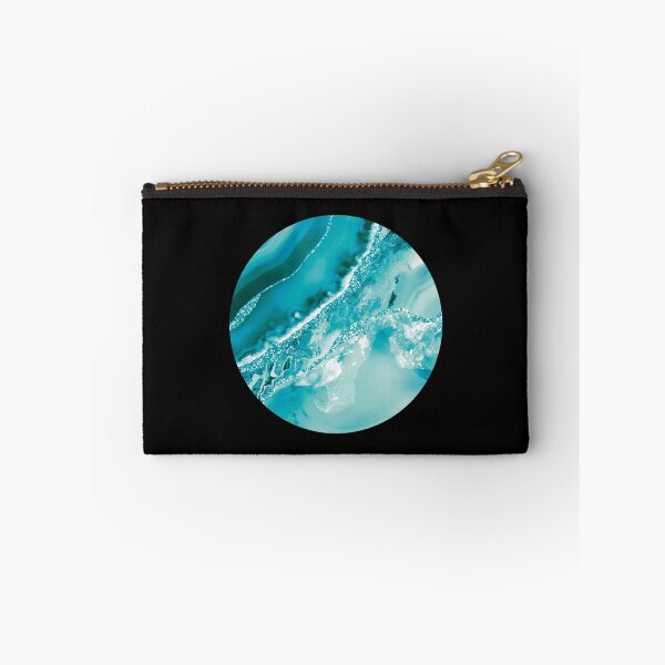 Item preview, Aqua And Teal Agate Geode Slice designed and sold by Lucky-Town-Art.