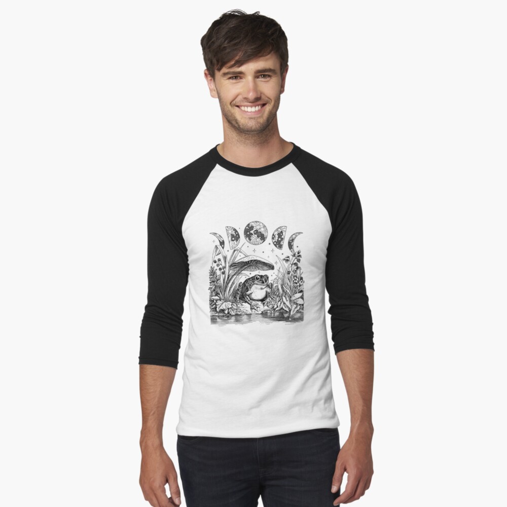 Item preview, Baseball ¾ Sleeve T-Shirt designed and sold by MinistryOfFrogs.