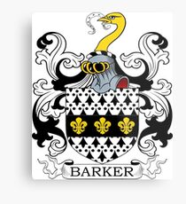 Barker Coat of Arms Metal Print