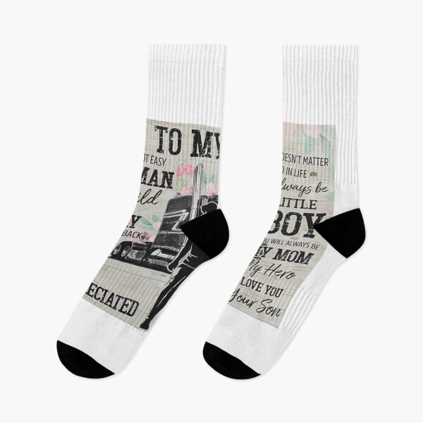 Item preview, Mom And Son Trucker - To My Mom I Know It's Not Easy For A Woman To Raise A Child   designed and sold by HerBertTeee.