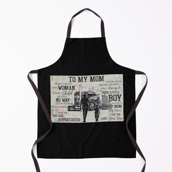 Item preview, Mom And Son Trucker - To My Mom I Know It's Not Easy For A Woman To Raise A Child designed and sold by HerBertTeee.