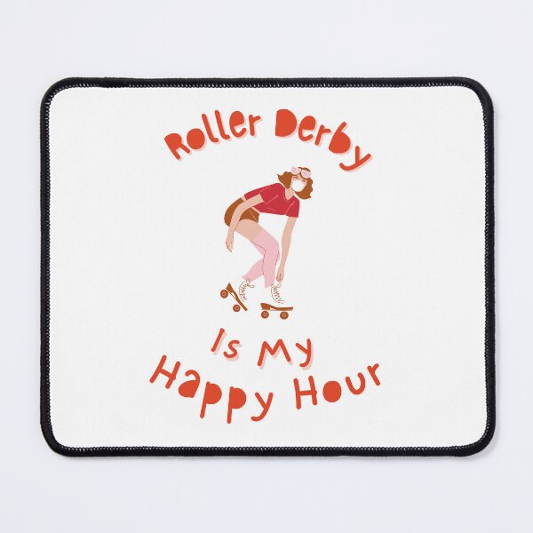 Item preview, Roller Derby Is My Happy Hour Red designed and sold by AMERZAGUE DESIGN.