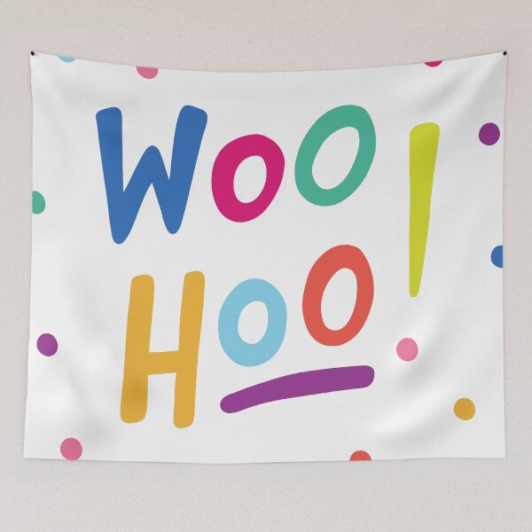 Item preview, Woo Hoo (polka dot) designed and sold by Design Minds Boutique.