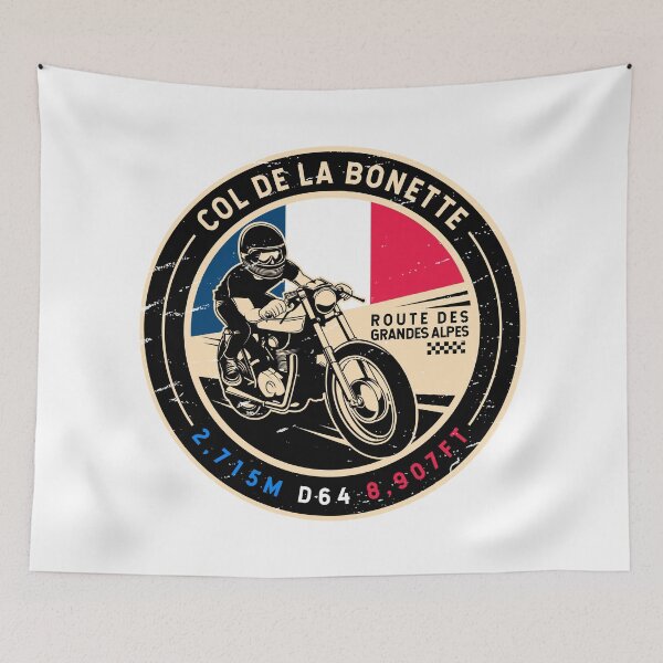 Item preview, Col de la Bonette | Route des Grandes Alpes | Motorcycle designed and sold by KrisSidDesigns.