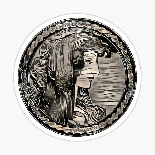 Framed Dream of Vitrail Pour la facade de la Boutique Fouquet Sticker