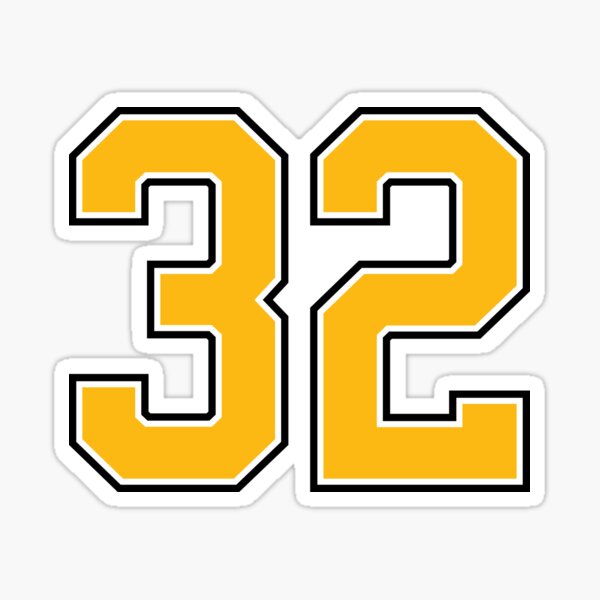 Elston Howard #32 Jersey Number | Sticker