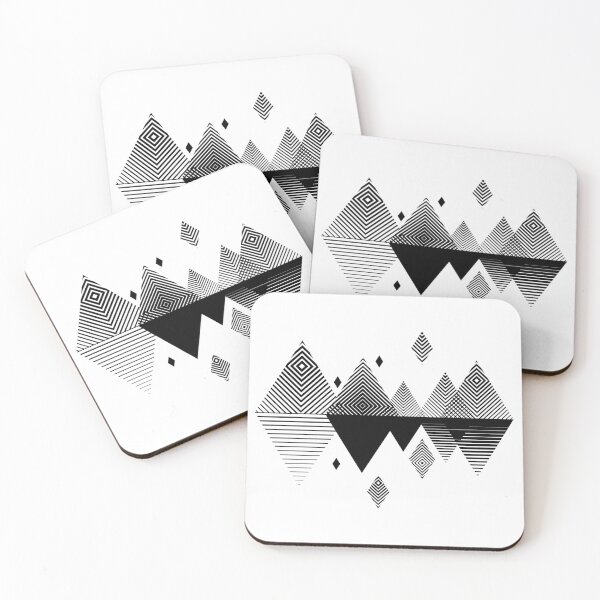Item preview, Abstract Mountains. Scandinavian rhombus graphic ornament. designed and sold by Jull-gull.