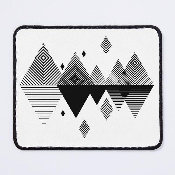 Item preview, Abstract Mountains. Scandinavian rhombus graphic ornament. designed and sold by Jull-gull.