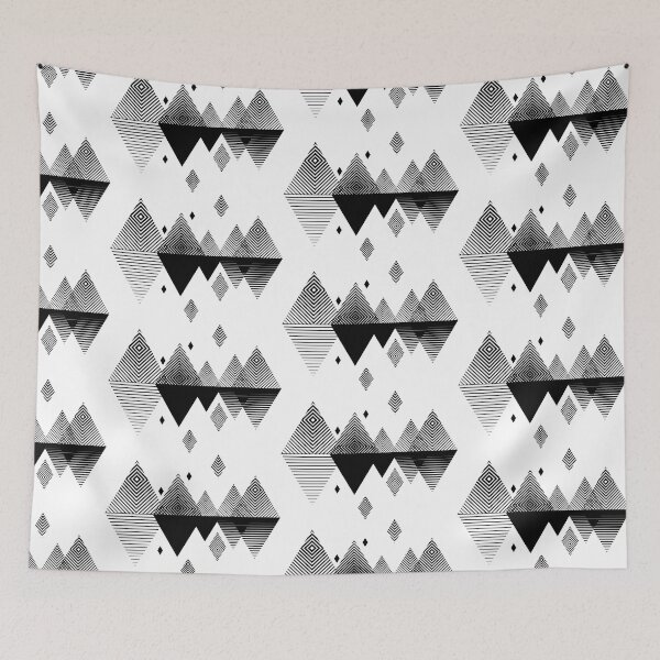 Item preview, Abstract Mountains. Scandinavian rhombus graphic ornament. designed and sold by Jull-gull.