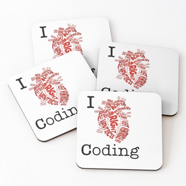 Item preview, I heart Coding designed and sold by CraftyCoderChic.