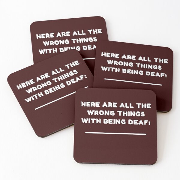 Item preview, Nothing Wrong With Being Deaf (3) designed and sold by Vatazumet.