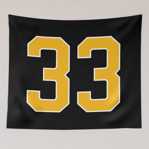 Item preview, Yellow Number 33 lucky sports jersey thirty three designed and sold by HeavyStyle.