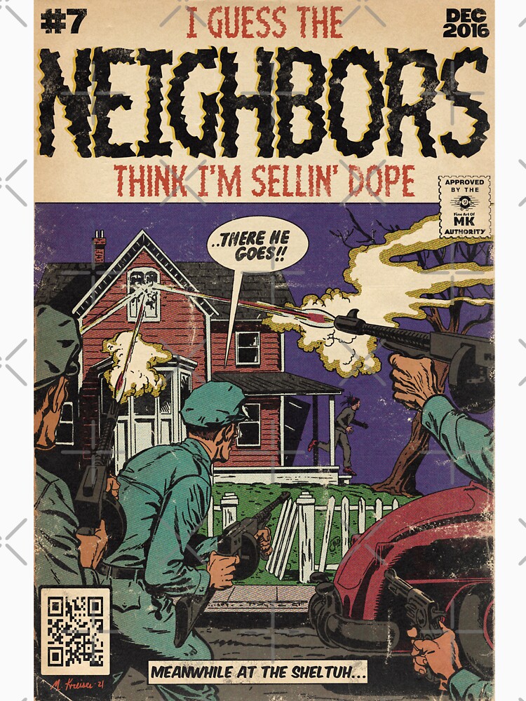 Disover J. Cole - Neighbors Comic Book Parody Classic T-Shirt