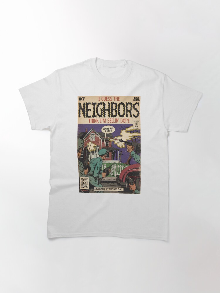 Disover J. Cole - Neighbors Comic Book Parody Classic T-Shirt