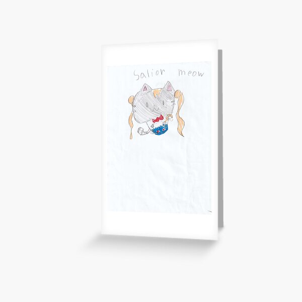 Sailor Meow Greeting Card