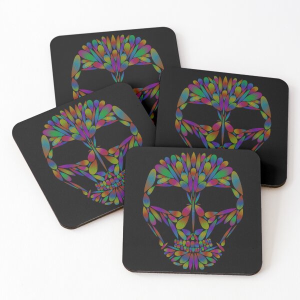 Item preview, Jewel Toned Skull by Heather Nafe Art designed and sold by HeatherNafeArt.