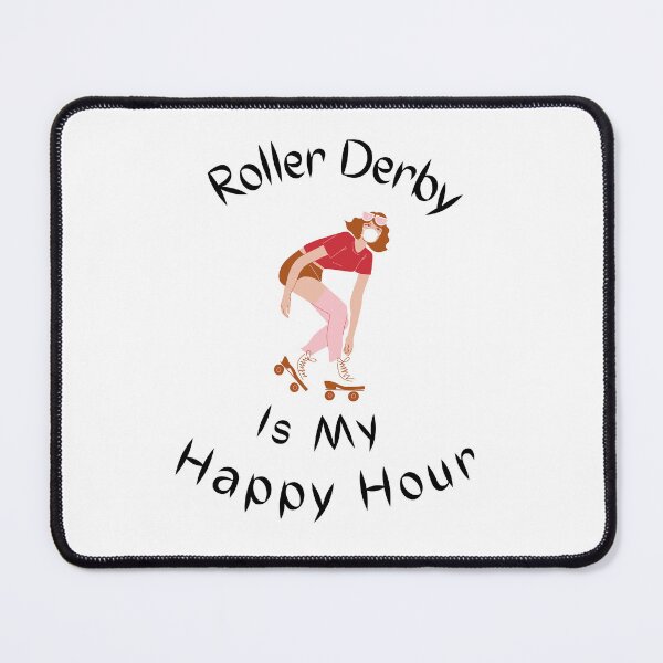 Item preview, Roller Derby Is My Happy Hour Red designed and sold by AMERZAGUE DESIGN.
