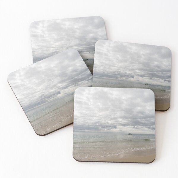 Item preview, Soft Drama - Silvery Green Calm and a Fishing Boat designed and sold by Georgia Mizuleva.