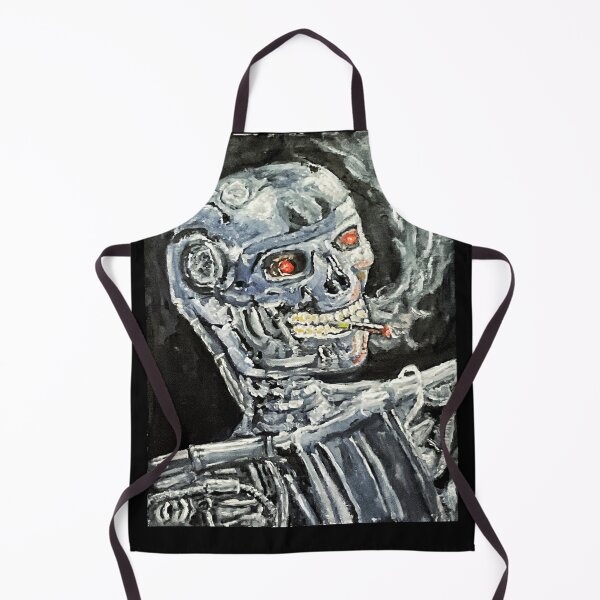 Item preview, Modern cyborg smoking skull based on Van Gogh designed and sold by JTony.