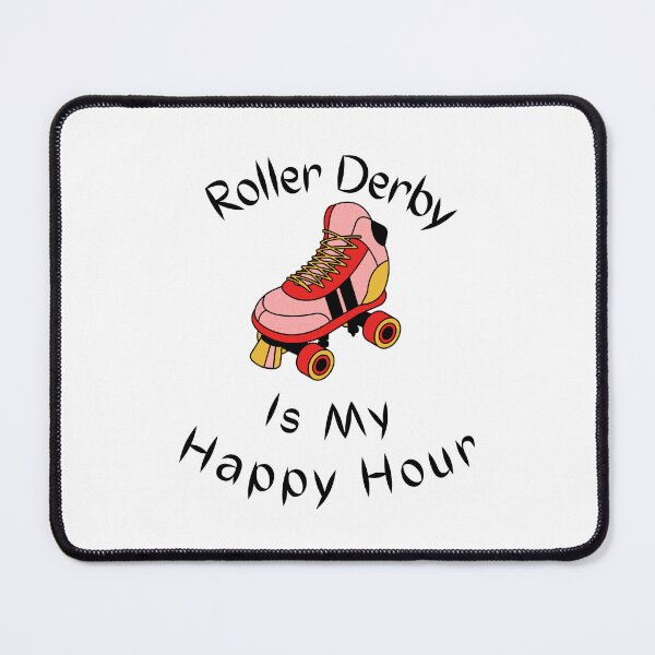 Item preview, Roller Derby Is My Happy Hour Red designed and sold by AMERZAGUE DESIGN.