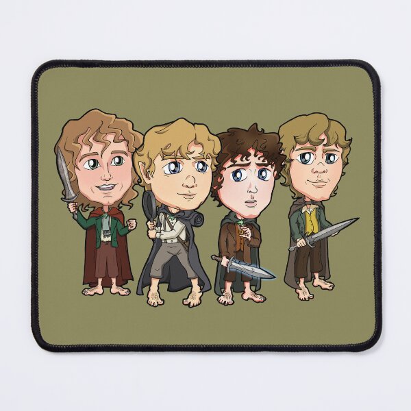 Item preview, Four Halfling Friends on an Adventure designed and sold by Zphal.