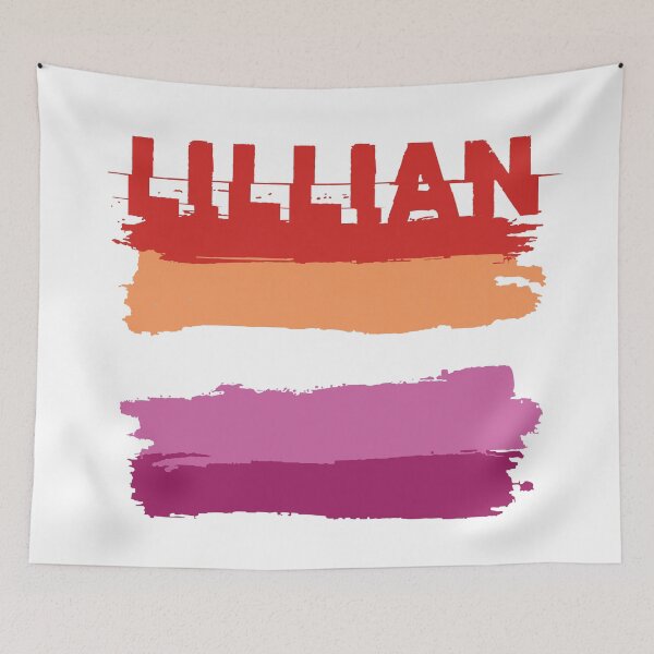 Item preview, Lillian lesbian name Rainbow LGBT pride designed and sold by LoveIsColorful.