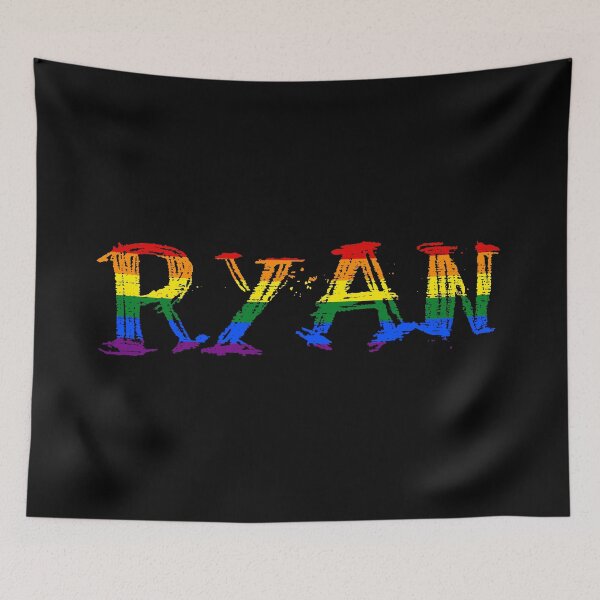 Item preview, Men rainbow name gay Ryan designed and sold by LoveIsColorful.