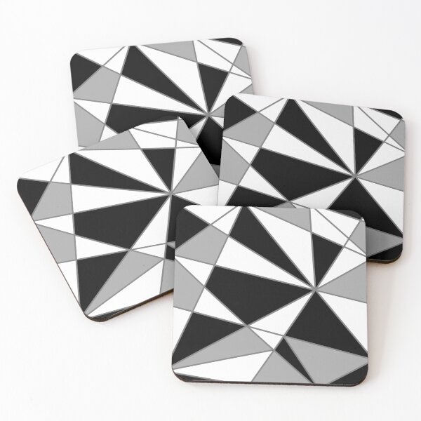Item preview, Black, White and Grey Geometric Pattern designed and sold by Lauren-dx14.