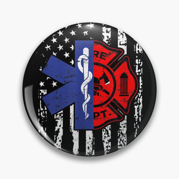 Item preview, EMT Firefighter American Flag designed and sold by Isidroward.
