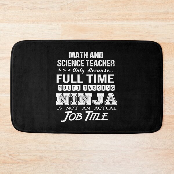 Item preview, Math And Science Teacher T Shirt - Multitasking Ninja Job Gift Item Tee designed and sold by miraschroe.