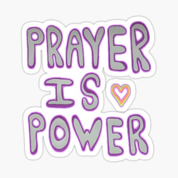 Prayer is Power Sticker – Prayer Is Power Apparel