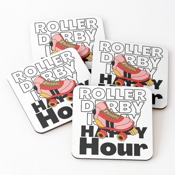 Item preview,  Roller Derby Is My Happy Hour Red designed and sold by AMERZAGUE DESIGN.