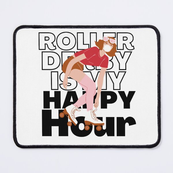 Item preview,  Roller Derby Is My Happy Hour Red designed and sold by AMERZAGUE DESIGN.