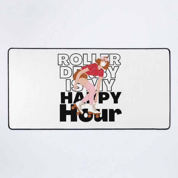 Item preview, Roller Derby Is My Happy Hour Red designed and sold by AMERZAGUE DESIGN.