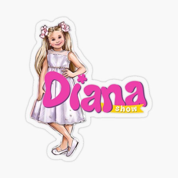 best selling The Kids Diana Show, Diana,Kids Diana Show , Cute Love Diana  Sticker for Sale by Amelia-Nina