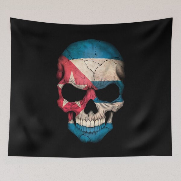 Item preview, Cuban Flag Skull designed and sold by JeffBartels.