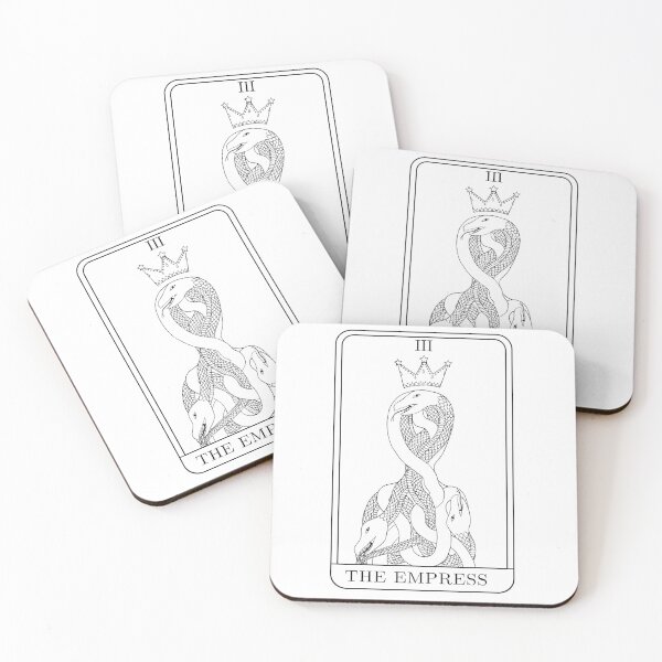 Item preview, Snake queen the empress tarot card designed and sold by indiVisibl.