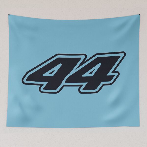 Item preview, 44 HAM. Driver Number 2022 Season (Black and Blue/Light Blue BG) designed and sold by FilipeFerreira.