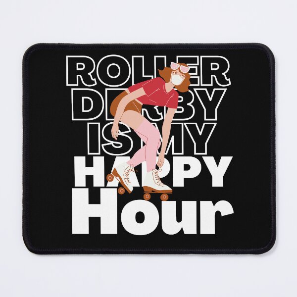 Item preview, Roller Derby Is My Happy Hour Red designed and sold by AMERZAGUE DESIGN.